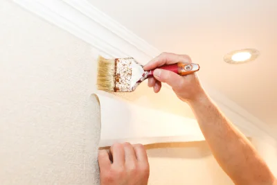 Pose de papier peint à Molas — revêtements muraux et toiles de verre